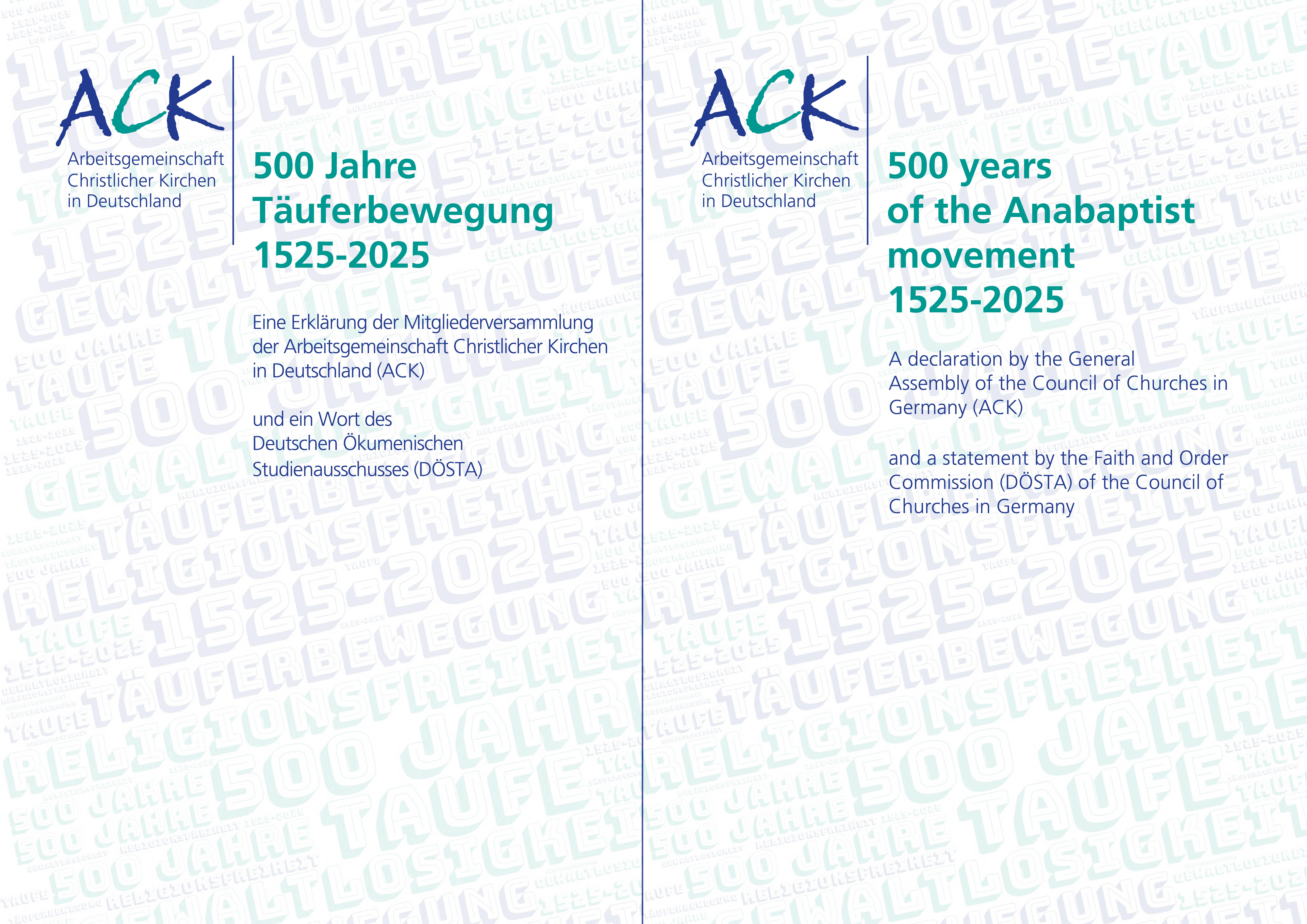 500 Jahre Täuferbewegung 1525-2025